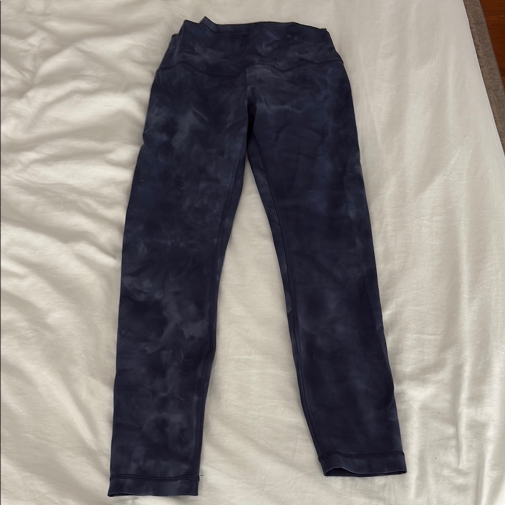 Lululemon Athletica Black and Blue Leggings